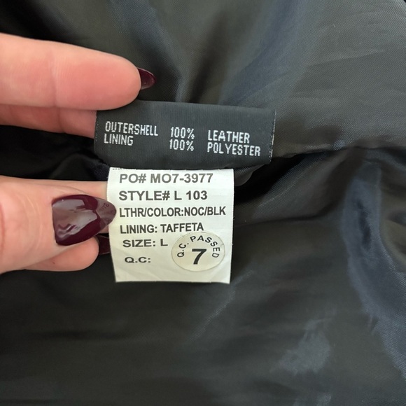 First Classics Leather Women's Black Leather Motorcycle Jacket Insulated Size L - Picture 7 of 15